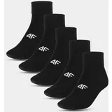 4f Men's Casual Socks Above the Ankle (5pack) - Black