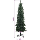  Artificial Slim Christmas Tree 210 cm PE i PVC Zelena | shoptok.hr