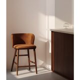 Kave Home Oblazinjen barski stol v barvi terakote (vi&amp;scaron;ina sedeža 65 cm) Ciselia &amp;ndash; Slike