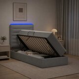  LED krevet za pohranu s madracem Svjetlosiva 90 x 190 cm - Svjetlosiva 90 x 190 cm Dizajn linija | shoptok.hr