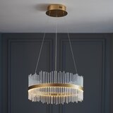 Endon 107671 - LED prigušiva luster na sajli ADRIEL LED/41W/230V 3000K zlatna/prozirna | Eponuda.com