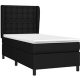 Box spring krevet s madracem crni 80 x 200 cm od tkanine | shoptok.hr