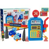 Lean_Toys Bencinska črpalka z avtomobili, lučmi, zvokom | Shoptok.si