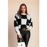 Fenzy Pulover S Kariranim Uzorkom, Sivi | shoptok.hr