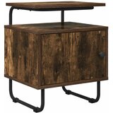 vidaXL Nočna omarica Dimljen hrast 40 x 36,5 x 50 cm Inženirski les, (5000298695) | Shoptok.si