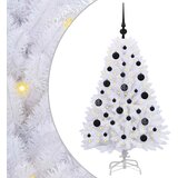  Umjetno božićno drvce s nogom Bijelo 120 cm PVC i čelik | Eponuda.com