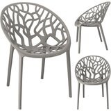 Jumi Stol ALBERO, umetna masa, siv, (22065377) | Shoptok.si