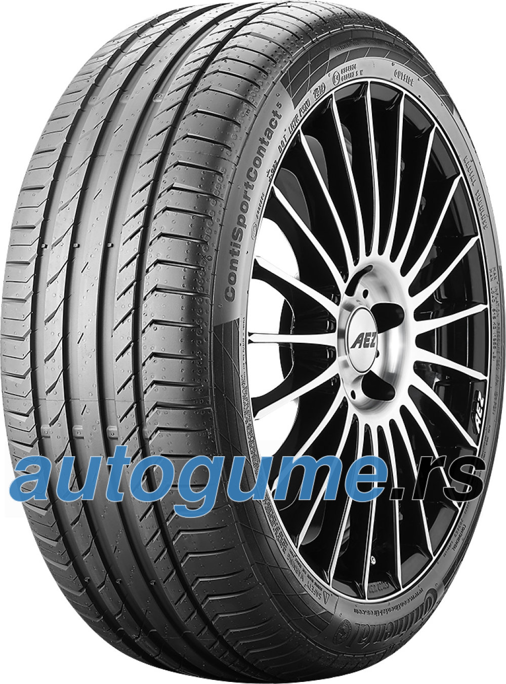 Continental ContiSportContact 5 ( 245/50 ZR18 (100Y) N0, sa rebrom felne DOT2022 ) letnja auto guma | Eponuda.com