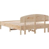  Okvir kreveta s uzglavljem 120x190 cm od borovine | shoptok.hr