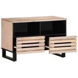 TV ormarić bijeli 70 x 34 x 46 cm od masivnog drva manga | shoptok.hr