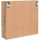 vidaXL Ogledalna omara artisan hrast 59 x 17 x 55 cm Konstruiran les | Shoptok.si