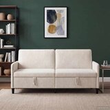SOFA s pohranom Krem 192 x 78 x 87 cm Poliester | shoptok.hr