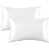 MATIVO Saten glat jastučnica 50x70 cm, bijela preklop | shoptok.hr