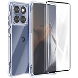 AVIZAR ohišje za motorola edge 60 fusion in 60 ter kaljeno steklo 9H, prozorno, (5000017804) | Shoptok.si