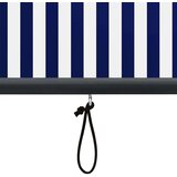 Rolo zavjesa Plava i bijela 180 x 250 cm Tkanina i aluminij | shoptok.hr
