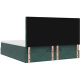  Okvir kreveta s madracima tamnozeleni 200x200cm baršunasti | shoptok.hr