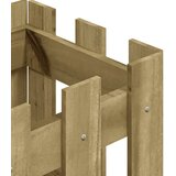  Vrtna sadilica s izgledom 30x30x30 cm impregnirana borovina | shoptok.hr