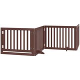  Vrata za pse s vratašcima 12 panela sklopiva 960 cm drvo topole | Eponuda.com
