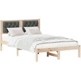  Konstrukcija postelje z vzglavjem Temno siva 120 x 200 cm blago, (5000084143) | Shoptok.si