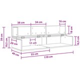 Studio radni stol Staro drvo 110 x 40 x 19,5 cm | shoptok.hr
