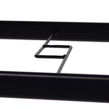 springos stakleni vrtni stol 120 x 70 x 70 cm crni | shoptok.hr