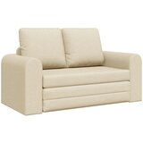 vidaXL Krevet-sofa 2-u-1 Krem 148x71x83 cm Tkanina Cijene