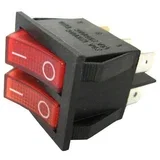 stikalo 0-1 220 V/18 A, rdeče, S03/R