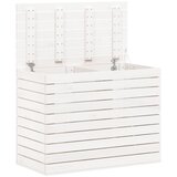  Košara za rublje bijela 88,5x44x66 cm od masivne borovine | shoptok.hr