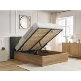 Bobochic Paris Zeleni podstavljeni tapecirani/od iverice bračni krevet s prostorom za odlaganje s podnicom 180x200 cm Kumo – | shoptok.hr