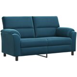  Set sofe 3 pcs Plava Baršun - Plava 1-sjedalo + 2-sjedalo (140 cm) + 3-sjedalo | shoptok.hr