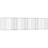  Kavez za pse Srebrno 800 x 200 x 200 cm Cinkani čelik | shoptok.hr