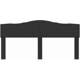 vidaXL Vzglavje z vzglavjem Črna Orehovina 180 cm Konstruiran les | Shoptok.si