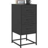  Noćni ormarići 2 kom crni 36x39x78 cm čelični | shoptok.hr