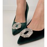  Green stiletto pumps with rhinestones Eleda | ePonuda.com