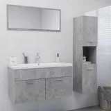  Set kupaonskog namještaja od iverice siva boja betona