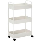 Bessagi Home Kopalniški Regal Sandro, S Kolesci, Bela | Shoptok.si