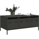 vidaXL Stolić za kavu crni 101,5x50x43,5 cm od hladno valjanog čelika | shoptok.hr
