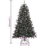  Umjetno božićno drvce sa stalkom zeleno 120 cm PVC | shoptok.hr