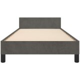  Posteljni okvir z vzglavjem temno siv 90x190 cm žamet, (20788218) | Shoptok.si