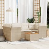 Maison Chic Seti vrtnega pohištva - Vrtna garnitura - Vrtni pohištvo set 7-delna z blazinami bež poli ratan, (21807751) | Shoptok.si