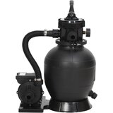  Pješčani filtar za bazen sa 6-smjernim ventilom crni | Eponuda.com