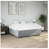 vidaXL Okvir za krevet bez madraca svjetlosivi 200 x 200 cm od tkanine Cijene