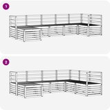  Set vanjskih sofa 7 pcs Bijela | Eponuda.ba