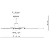 ZEVENTI - Plafonski ventilator TOFINO, beo | Eponuda.com