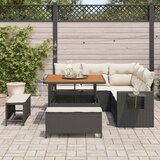  Sjedeća garnitura za vrt 8 kom. Crna poliratan 100 x 100 x 71 cm | Shoptok.si