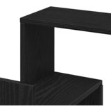 Police za kutne zidne s policom Crni hrast 45 x 45 x 147 cm | shoptok.hr
