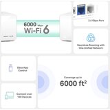 Mercusys HALO H90X (2-pack) AX6000 Whole Home Mesh Wi-Fi dostopna točka | Shoptok.si