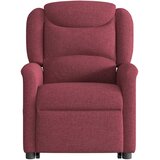  Električni masažni naslonjač na podizanje od tkanine boja vina | shoptok.hr