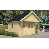 Male kuće Drvena vrtna kuća BUNKIE 290 × 380 cm – bez završnog krovnog pokrova | shoptok.hr