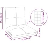  Podna stolica Tamno siva 50 x 61 x 57 cm Baršun | shoptok.hr